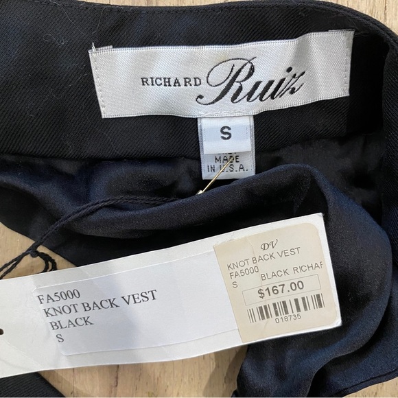 Richard Ruiz 100% wool knot vest NWT - Picture 6 of 10